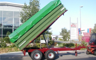 Agraranhänger, Tandem-Dreiseitenkipper