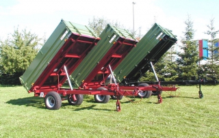 Agraranhänger, Einachs-Dreiseitenkipper